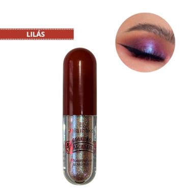 Imagem de Sombra Iluminador Holográfica Dose Magia Furta Mia Make 3,5g (Lilás)