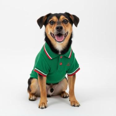 Imagem de Camisa Polo para Pet (Verde, Pequeno)