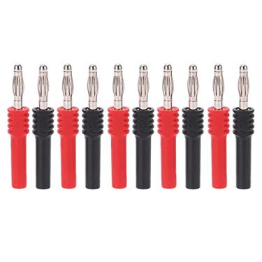 Imagem de Conector banana Plug, adaptador amplificador de alto-falante macho de 4 mm para fêmea de 2 mm para pontas de teste, alta condutividade, sem necessidade de solda