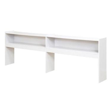 Imagem de Estante Para Bicama 2 Nichos 220x80x25 Bb29 Branco Dtall Branco - MILA