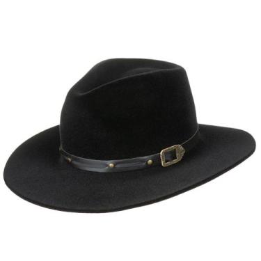 Imagem de Chapéu Gusttavo Lima Aba 08 Sertanejo Contry - Club21 Country, Preto, 