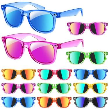 Imagem de Óculos de sol GIFTINBOX Kids Neon Translucent UV400 Age 3-8 (16)