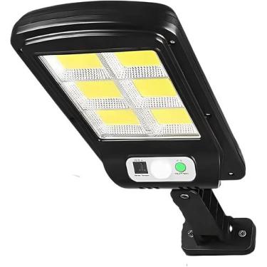 Imagem de Luminária Solar LED com Sensor de Presença e Poste de Parede - Autonom