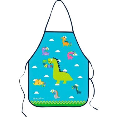 Imagem de Avental Escolar Decorado Dinossauros Infantil 49x39 LeoeLeo