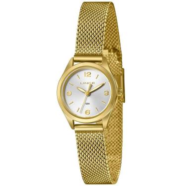 Imagem de Relógio Lince Feminino Ref: Lrgh271l25 S2kx Casual Mesh Dourado
