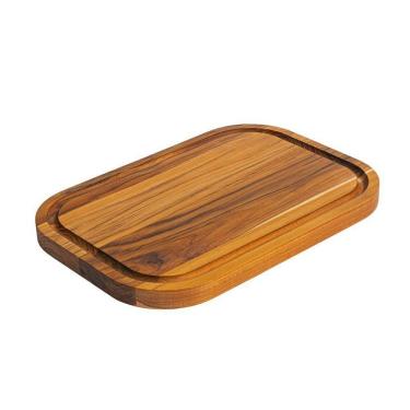 Imagem de Tábua De Madeira Teca Para Churrasco Com Canaleta - Stolf