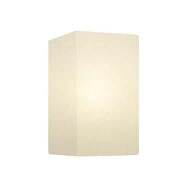 Imagem de Arandela Retangular Retro Vivare Md-2002 Cúpula Em Tecido 25-16x10cm - Bivolt Branco 127-220v