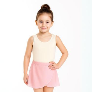 Imagem de Collant Infantil Menina Jazz Colorido - Magic Sky, Branco, 14