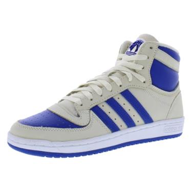Imagem de adidas Top Ten RB Sapatos masculinos tamanho 11,5, cor: branco creme/azul royal/azul royal, Branco creme/azul royal/azul royal, 43