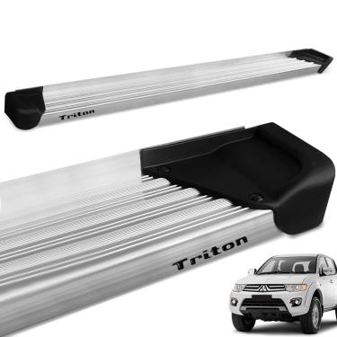 Imagem de Estribo Lateral L200 Triton 2008 a 2018 Aluminio Natural A3