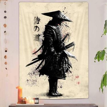 Imagem de Tapeçaria para pendurar na parede Samurai Japanese Warrior 150x130cm