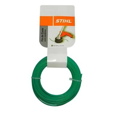 Imagem de Fio De Nylon 2,0mm Rolo 15,3mts Roçadeira Fs38 Fse60 Stihl Verde