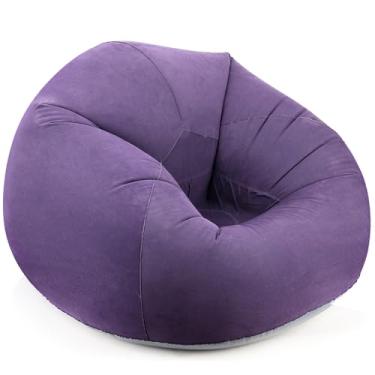 Imagem de Roxo, 76 * 53 cm, Puff, Puff Quarto, Pufe, Sofa Inflavel, Puf, com Dispositivo de Inflação Manual