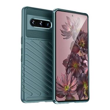 Imagem de Capa para Google Pixel 7 Pro. Fibra de carbono refinada, anti-queda, anti-impressões digitais, proteção integral. A capa do telemóvel é compatível com o Google Pixel 7 Pro