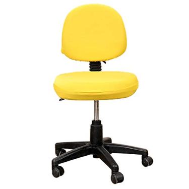 Imagem de Estink Capa de Cadeira Elástica 2 Unidades, Capas Universais Macias e Laváveis para Sala de Jantar, Sala de Estar e Escritório Com Material Antirrugas (YELLOW)