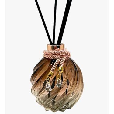 Imagem de Frasco Aspiral Jaspe 250ml para Difusor de Ambiente com Tampa Luxo e Varetas – Aromatizador Decorativo(ROSE)