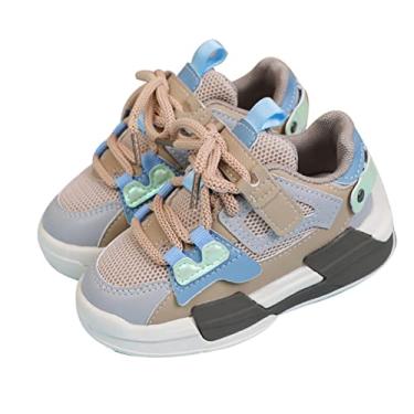 Imagem de Tênis infantil, tênis de corrida infantil, sola macia, evita pés cansados, fecho de gancho respirável para uso diário (28)