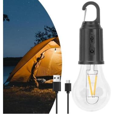 Imagem de Lâmpada Led Recarregável Branco Quente 3w Portátil Iluminação Carregam