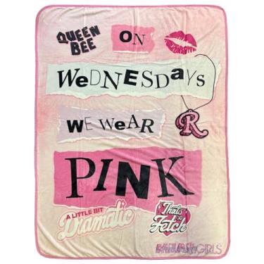Imagem de Surreal Entertainment Cobertor Mean Girls We Wear Pink On Wednesdays Throw 114.3 cm X 152.4 cm