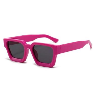 Imagem de Óculos de Sol Feminino e Masculino Jelly Color Gradient com Proteção UV400 para Esportes ao Ar Livre, Corrida e Ciclismo, Rosa e Cinza