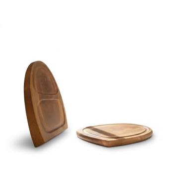 Imagem de Tábua de Corte e Petisqueira em Madeira Maciça (em uma só peça), Design Natural