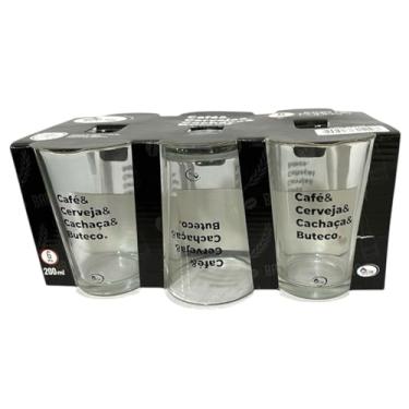 Imagem de COPO DE VIDRO RESISTENTE BUTECO 200ml KIT C/6 SEU LAR
