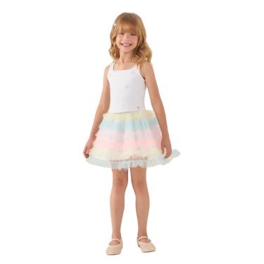 Imagem de CONJUNTO PETIT CHERIE INFANTIL SAIA TULES COLORIDO 8025034-Feminino