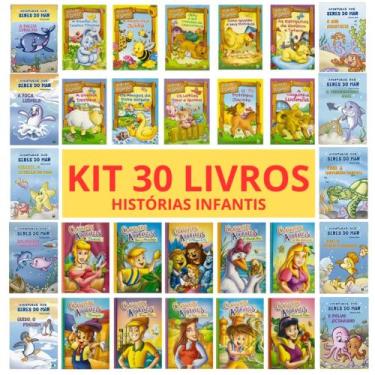 Imagem de Kit 30 Livros De Histórias Infantis-fazenda, Seres,clássicos - TodoLiv