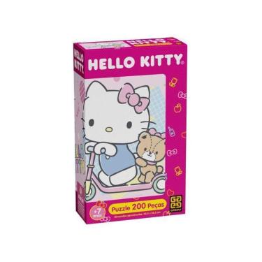 Imagem de Quebra-cabeça 200 Peças Hello Kitty Puzzle Grow-Unissex