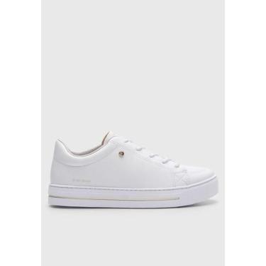 Imagem de Tenis feminino ramarim 23-93123 casual move on, Branco ouro, 38