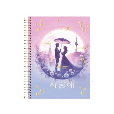 Imagem de Caderno Universitário Dorama Cadersil - 1 Matérias, 80 Folhas Caderno Romântico, Doramas, Coreia, K-Drama (Guarda Chuva)