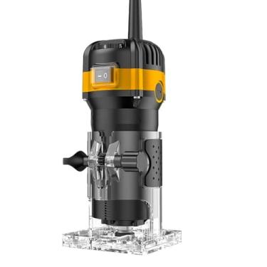 Imagem de Tupia Laminadora Elétrica 300W, 28000 RPM, Base Transparente, Cabo Emborrachado, 110V, Encaixe 6.35mm