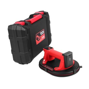 Imagem de Baoblaze Ventosa elétrica a vácuo, levantador de azulejos e vidros, ferramenta manual portátil, levantador a vácuo com visor digital para vidros de janelas, 8 Inch Diameter