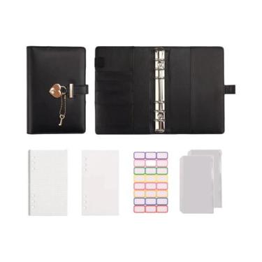 Imagem de Diário A5 Love Lock Com Cadeado, 2 Livros, 2 Bolsas Com Zíper E 2 Ades