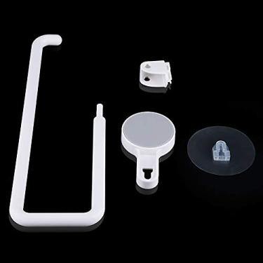 Imagem de GLOGLOW Suporte de Rack de Armazenamento, Giratório 360, Material ABS, Montagem Em Parede, 30,5x16 Cm, Rack de Armazenamento de Banheiro e Cozinha, Toalha de Adesivo Nan