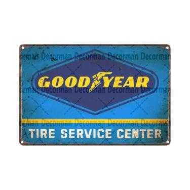 Imagem de Placa Decorativa Vintage Retro De Óleo De Motor Goodyear Para Decoraçã