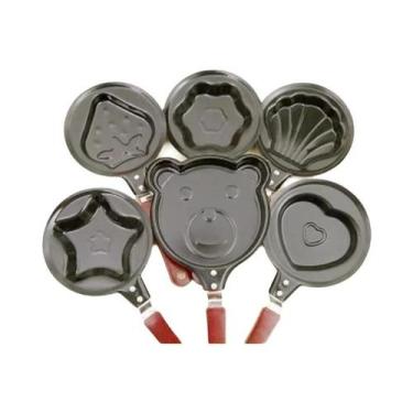 Imagem de Mini Frigideira De Ferro Fundido Preta Para Ovos, Panquecas E Omeletes