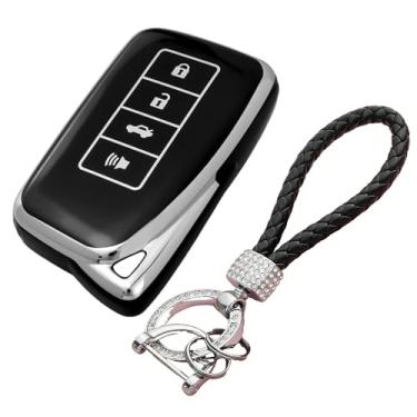 Imagem de Capa protetora de TPU com chaveiro, compatível com Lexus RX/ES/GS/is/LS/RS/NX/GX/LX/RC/LC Smart Remote Key Acessórios para chaves automotivas