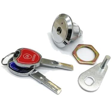 Imagem de Cilindro de caixa de depósito seguro com 5 chaves, chave de criptografia, trava de classe segura, 1 peça (2 chaves pequenas)