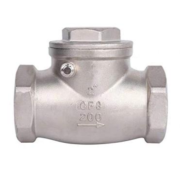 Imagem de VTGVVVTR Válvulas de Retenção DN15-DN50 Boca de Fio de Aço Inoxidável Válvula Horizontal Sem Retorno 1/2-2 Polegada Válvula de Retenção Rosca Fêmea de Aço Inoxidável 304 (DN32)