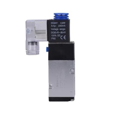 Imagem de Válvula solenoide de placa 4m210-08 Válvula de inversão de cilindro de passageiro 4M310 Válvula de cinco vias de duas posições 24 V (4M310-10 DC24V)