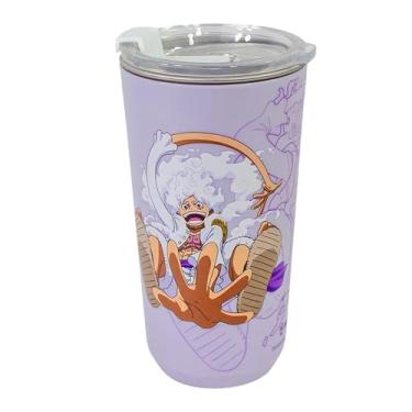 Imagem de Zona Criativa – Copo Sky 500ml Luffy | Copo Térmico com Parede Dupla Inóx, Tampa Antivazamento c/Vedação por Pressão | Ideal para Levar Sua Bebida com Segurança em Qualquer Lugar