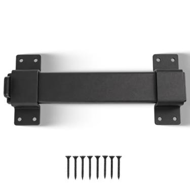 Imagem de Trava de porta deslizante de aço carbono para serviço pesado com orifício de cadeado para porta de celeiro e pátio (1)