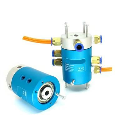 Imagem de 1 peça união rotativa eletrônica 4 passagens anel deslizante giratório condutor com 6-56 fios 2A 5A (4 passagens 36CH 2A)