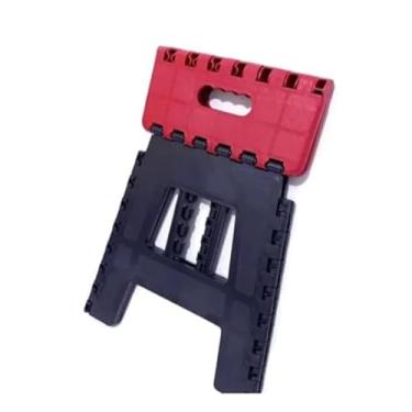 Imagem de Banquinhos - Banqueta Dobrável - De Plástico - Até 100 Kg - Resistente Para Viagem - 31 * 32 * 27cm, Leve para Transporte e Durável para Uso Prolongado no Brasil(Vermelho)