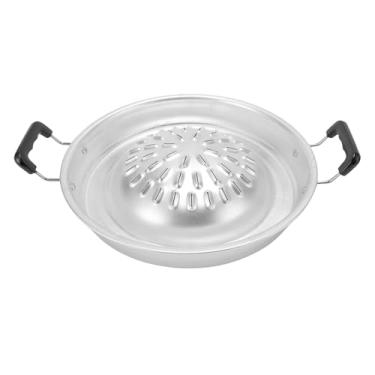 Imagem de TOPINCN Panela Coreana Tailandesa para Churrasco, Panela Quente 2 Em 1 Com Fogão a Gás Grelhador a Carvão para Acampamento Ao Ar Livre Interno Piquenique Reunião de Família (30 cm/11,81 pol. Cor