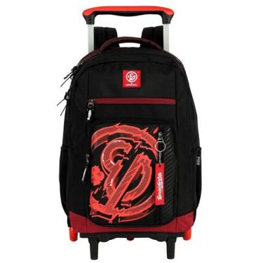 Imagem de Mochila Costas e Rodas 2em1 Enaldinho Youtuber MC49456 - Luxcel, verme