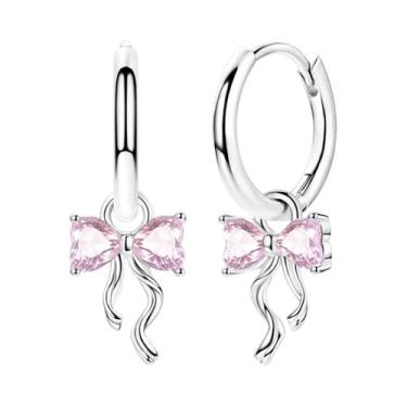 Imagem de Brinco original 925 prata esterlina cereja arco pendientes para mulher