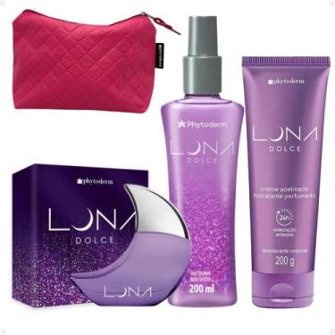 Imagem de Kit Phytoderm Luna Dolce: Colônia 50ml, Body Splash 200ml e Hidratante