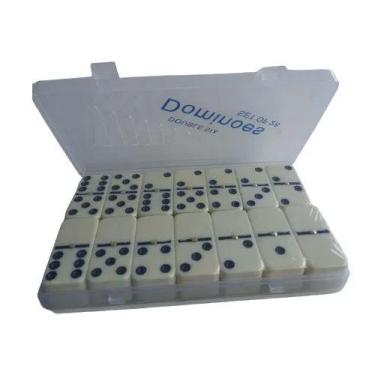 Imagem de Dominó Double Six Set of 28 NS 5010 - Dominoes, Branco, Único, Unissex